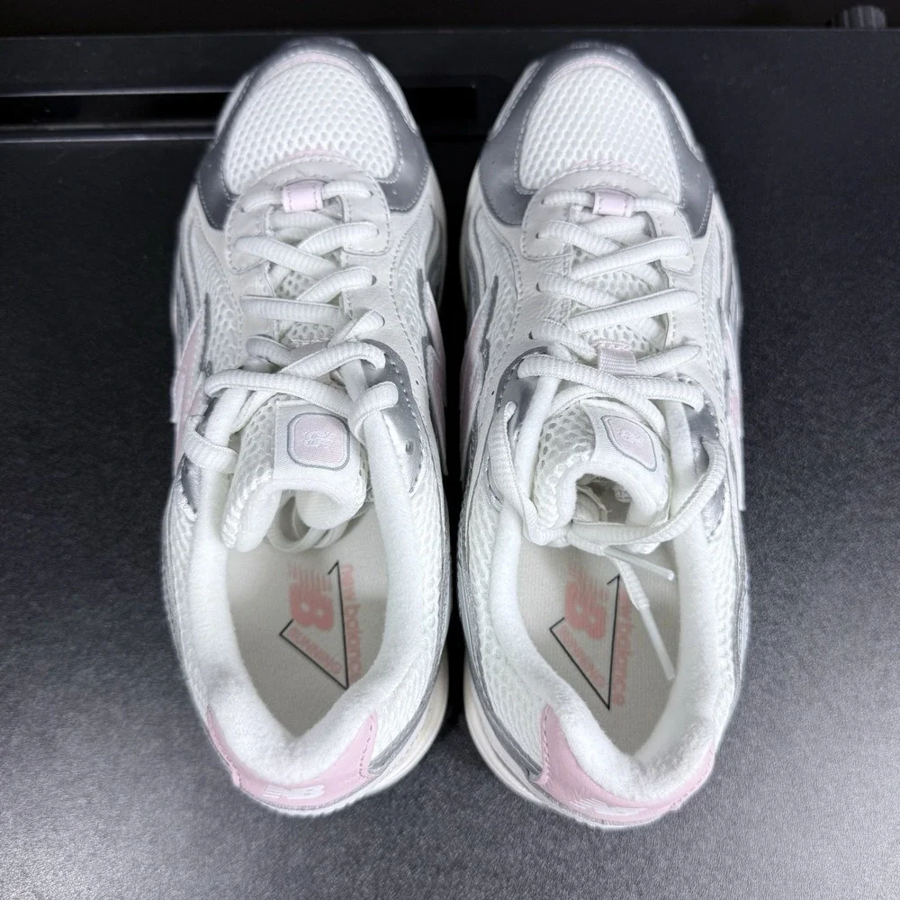 New Balance 204L Lace Youth 4.5 Women's 6 Pink White Kids Grade School G204L9EA‎